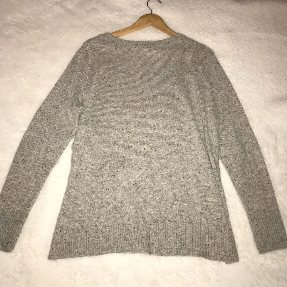 : : TORRID taupe marled keyhole cable knit sweater with thumb holes : :